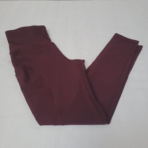Xersion Train High Rise 7/8 Ankle Leggings Quick-Dri Side Pockets Small New - Picture 4 of 12